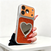 Nouvelle coque de téléphone artisanale en acrylique pailleté anti-traces de doigts 2026 pour iPhone 17 Pro Max et pour 16 15/14