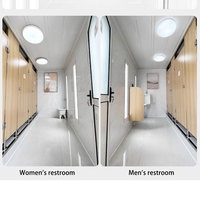 Toilettes portables modernes en acier personnalisables, très vendues, design modulaire, écologiques, pour appartement