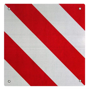 <span class=keywords><strong>Plaque</strong></span> d'avertissement arrière en aluminium pour porte-vélos Espagne Portugal utilisant des panneaux d'avertissement réfléchissants approuvés V20 - Product Image 4