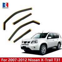 Dans le canal pare-pluie fenêtre visière déflecteurs de vent visières de ventilation pour 2008-2012 NISSAN X-TRAIL XTRAIL T31 Ventshade Ventvisor