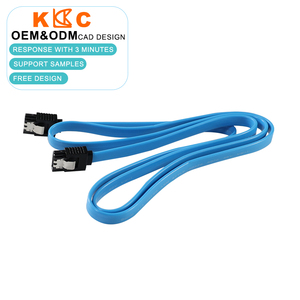 Cable para Disco Duro SATA 3.0 al por Mayor, 6Gbps de Alta Velocidad, Cable Plano Azul, con Bloqueo, para Uso en Servidores y PC - Product Image 2