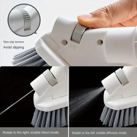 Ensemble de brosses de nettoyage non électriques multifonctionnelles 5 en 1 Kit combiné de nettoyage de cuisine facile à utiliser 5 têtes avec brosse en verre