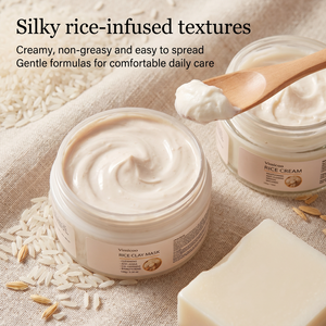 Kit de Soins <span class=keywords><strong>Visage</strong></span> Bio <span class=keywords><strong>Hydratant</strong></span> et Éclaircissant pour Femmes Noires – Gamme de Produits Naturels au Riz pour une <span class=keywords><strong>Peau</strong></span> Éclatante (Marque Blanche) - Product Image 2