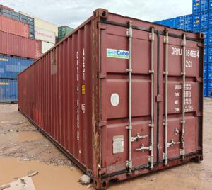 Conteneur sec de 20 pieds en acier ondulé rouge pour le stockage et le transport - Product Image 2