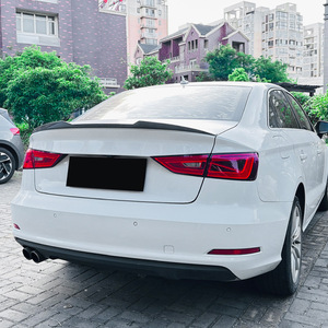 สปอยเลอร์หลังทรง Ducktail สำหรับ Audi A3 8V Sedan ลายคาร์บอนไฟเบอร์ วัสดุ ABS ปี 2013-2020 - Product Image 1