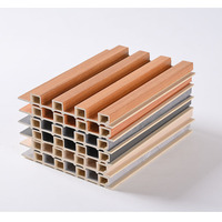 Panel de Pared 3D WPC de Estilo Moderno para Decoración de Interiores, Impermeable y Resistente al Fuego, Nuevo Diseño de Panel de Pared Acanalado WPC para Uso en Hoteles