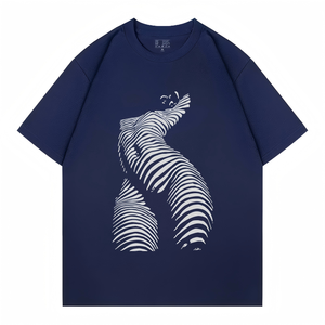 เสื้อยืดโอเวอร์ไซส์ลายกราฟิกข้างขึ้นข้างแรมสไตล์วินเทจ ยูนิเซ็กส์ สำหรับผู้ชายและผู้หญิง ลายอวกาศ ดาราศาสตร์ ลำลอง ผ้าฝ้าย 220 กรัม แขนสั้น - Product Image 6