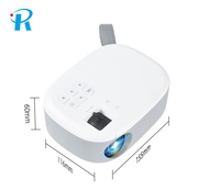 Projecteur de film intelligent portable 720P HD Mini projecteur vidéo de cinéma maison avec projecteur de poche LED intelligent WiFi/Bluetooth