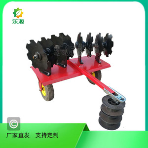 Disc Harrow Farm <b>Cultivator</b> 1 Row Red Gear Type Easy To Operate For ATV Use - Product Image 2