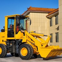 Chargeuse sur pneus ZL928 1 tonne avec plusieurs accessoires, godet de 0,6 m³, mini-chargeuse 4x4 économique, micro-chargeuse 4 roues motrices pour le chargement de céréales