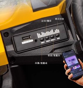 Mobil mainan anak-anak, kendaraan listrik 2025 4x4 mobil mainan musik kendali jarak jauh Utv anak-anak berkendara listrik pada mobil 12v - Product Image 6