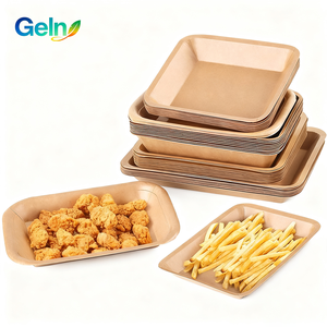 Bán buôn kích cỡ khác nhau của kraft giấy hình chữ nhật khay compostable dùng một lần Dixie Đảng giấy tấm - Product Image 5