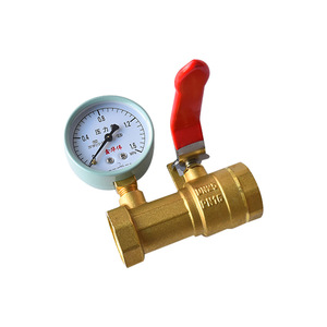 Válvula de Bola de Medición de Presión de Manguera Contra Incendios, Totalmente de Cobre, para Dispositivo de Prueba, Instrumento de Seguridad Contra Incendios - Product Image 1