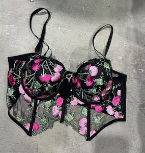 Giá Thấp Cổ Phiếu Hỗn Hợp Châu Âu Phụ Nữ Mỹ Kích Thước Lớn Phụ Nữ Có Dây Rộng Side Mở Rộng Ren Áo Ngực Sexy - Product Image 4