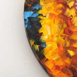 Décoration d'hôtel couteau à huile fait main <span class=keywords><strong>cercle</strong></span> abstrait oeuvre toile art mural <span class=keywords><strong>peinture</strong></span> - Product Image 5