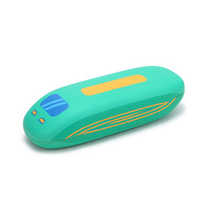 Boîte à lunettes dessin animé petite locomotive boîte de rangement portable pour lunettes d'étudiant boîte à lunettes anti-chute pour enfants