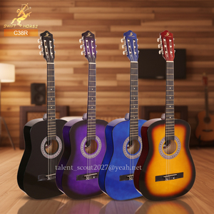 <span class=keywords><strong>Guitare</strong></span> classique 38 pouces pour <span class=keywords><strong>d</strong></span>ébutants, cordes en nylon, idéale pour l'apprentissage, vente en gros OEM/ODM, personnalisation du logo acceptée - Product Image 2
