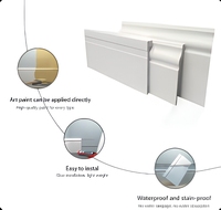 Plinthes en PS pour murs et sols, accessoires de revêtement, lignes de plinthe décoratives en mousse