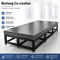 Nouvelle table de travail de soudage en acier Q355 nitruré, robuste, co-créée par Bocheng, pour fabrication de précision et montage industriel