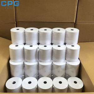 Papier thermique pour point de vente sans BPA, 57x50mm, 55gsm, avec impression recto verso, pour café, terminal de paiement et application de livraison, directement du fabricant - Product Image 5