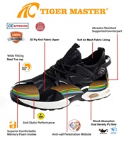 Chaussures de sécurité sportives pour hommes, légères, anti-écrasement, avec embout en acier, semelle en PU antidérapante et résistante à l'huile, amortie par air, OEM