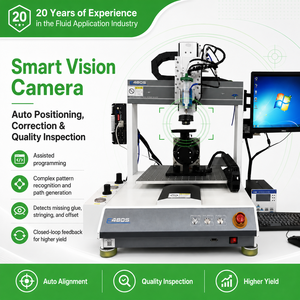 Robot distributeur automatique de colle et de pâte à souder CNC 5 axes de bureau, haute efficacité, avec vision - Product Image 1