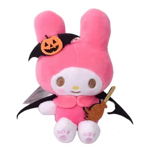 Sanrios Pochacco Plush Stuffed Crianças Brinquedos Sweater Dolls Kawaii Chaveiro Meninas School Bag Pingente Presente de aniversário