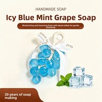 Set Hadiah Sabun Anggur Kristal Sabun Buah Buatan Tangan Sabun Minyak Esensial Pembersih Rumah Tangga Aroma Tahan Lama Untuk Tangan dan Wajah