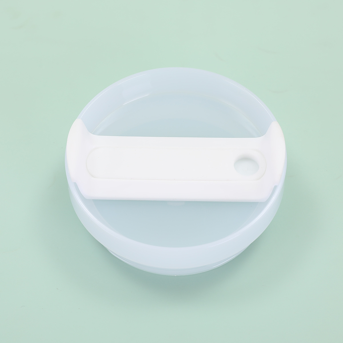 Corps blanc laiteux, feuille blanche, silicone blanc - 40oz