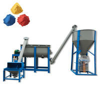 Ligne de production de mastic pour mur isolant Ligne de mélange de mortier sec Usine de fabrication d'adhésifs pour carrelage à vendre Machines à mortier sec