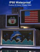 Guirlandes lumineuses intelligentes à pixels RGB, 400 LED, contrôlées par application, en plastique pour extérieur, indice de protection IP65, texte programmable, décoration féerique de Noël