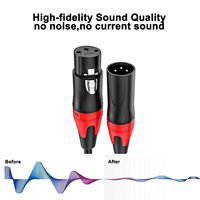 Câble de guitare audio XLR 3 broches mâle à femelle coaxial OEM d'usine pour microphone en direct et connexion de haut-parleur gaine en PVC pour haut-parleur