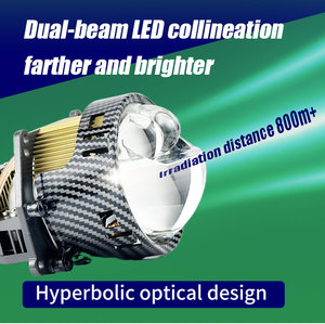 12V Bi LED Proyector Láser Lente 3 Pulgadas Super Brillante LED Faros Q5 A3 A5 Octavia Q3 A8 Alphard FJ Cruiser 6500K Color Nuevo - Product Image 5