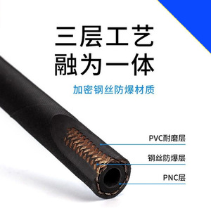 สายฉีดน้ำแรงดันสูงแบบลวดเหล็ก 380 280 Psi สำหรับใช้ล้างรถในครัวเรือนและขจัดคราบไขมัน - Product Image 3