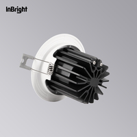 Spot LED encastré anti-éblouissement Spot rond 10W 15W 25W CCT Dimmable Downlight