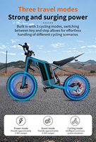 Vélo électrique tout-terrain CS-F1 52V, pneus tubeless 19 et 17 pouces, moteur brushless 1500W, autonomie 50-60 km, double suspension, E-MTB, vélo de ville au lithium