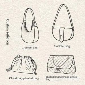 Sac fourre-tout décontracté en cuir véritable pour femme, couleur unie, fermeture éclair étanche, doublure en polyester, grande capacité, bandoulière - Product Image 3