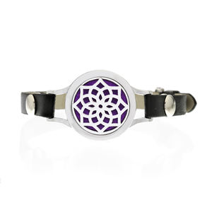 25mm arbre <span class=keywords><strong>Lotus</strong></span> fleur de vie diffuseur d'huile essentielle arôme <span class=keywords><strong>Bracelet</strong></span> à breloques femmes twist PU <span class=keywords><strong>Bracelet</strong></span> en <span class=keywords><strong>cuir</strong></span> 7 couleurs au choix - Product Image 1