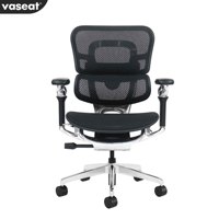 Chaise de bureau ergonomique moderne inclinable, luxueuse, avec support lombaire en maille premium et accoudoirs réglables, chaises de direction