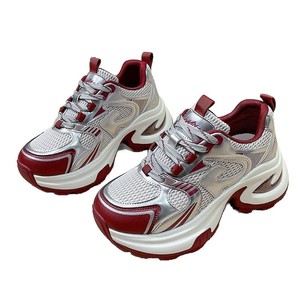 Zapatillas Deportivas Casuales para Mujer, Versátiles para Toda Temporada 2026, con Suela Gruesa, Diseño Transpirable, Parte Superior de PU, Ligeras, Ideales para el Gimnasio - Product Image 6