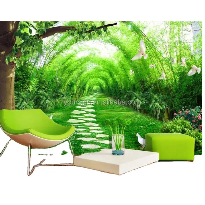 Nature Scenery Wallpaper pvc 3d Wall Murals For Home Decoration Wall