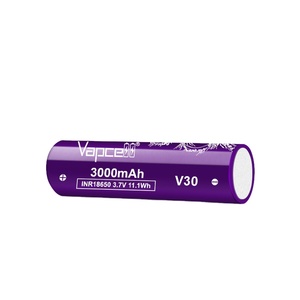 <span class=keywords><strong>18650</strong></span> Akku <span class=keywords><strong>Vapcell</strong></span> Batterie INR18650 3000mAh 20A 3,7V Lila <span class=keywords><strong>Vapcell</strong></span> <span class=keywords><strong>18650</strong></span> V30 mit Reißverschluss-Etui - Product Image 1