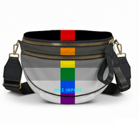 Sac coquille arc-en-ciel hétéroflexible pour femme, sac à bandoulière léger avec fermeture éclair pour le quotidien