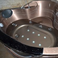 Baignoires triangulaires pour deux personnes, bon marché, en gros, pour adultes, d'occasion, de luxe, avec hydromassage et bain à air