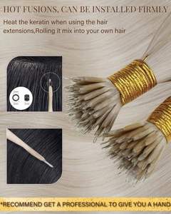 Extensions de cheveux naturels chinois à clipser, 100% vierges bruts, double trame, pointes épaisses, tissage double à la machine, lisses et soyeux, en lots - Product Image 6