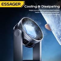 ESSAGER T50 3 en 1 25W Qi2.2 Station de charge sans fil magnétique pour téléphone de bureau avec ventilateur de refroidissement pour Iphone Samsung Xiaomi
