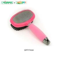 ORIENPET & OASISPET Brosse double face pour animaux de compagnie Brosse à lisser pour chiens Outils de toilettage pour animaux de compagnie OPT77434 Produits pour animaux de compagnie