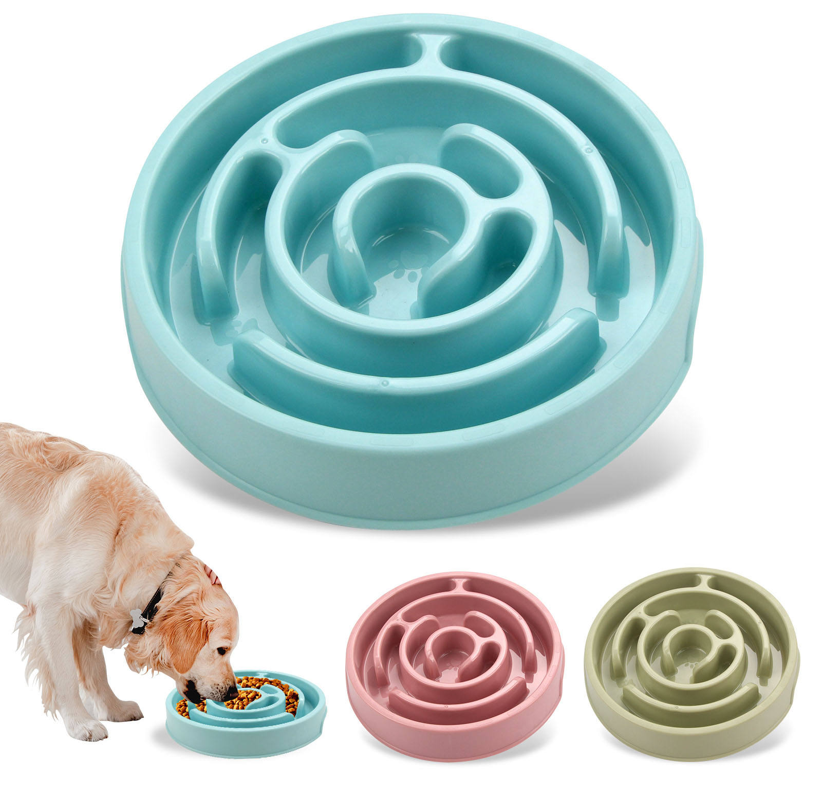 Maze Bowl Large Dog Slow Feeder Dog Bowls Silicone Dog Food Eating