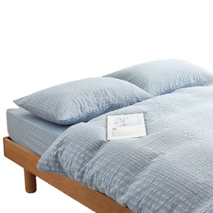 Hot bán khách sạn và nhà loạt Polyester seersucker Duvet cover bộ đồ giường Bộ - Product Image 1