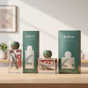 Aikun 110ml Reed Diffuser Aromatherapy Set <b>Essential</b> Oil Fragrance Diffuser for <b>Home</b> Air Freshening Factory Supply with Gift Box - Product Image 1